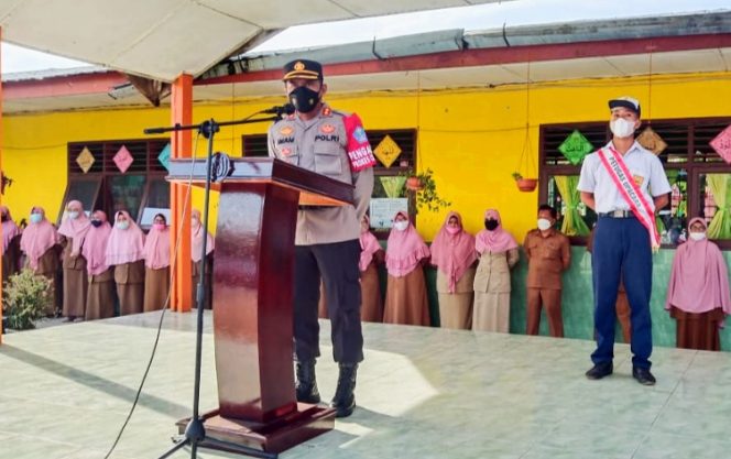 
 Saweu Sikula, Kapolres Aceh Tamiang Ajak Siswa Jauhi Narkoba