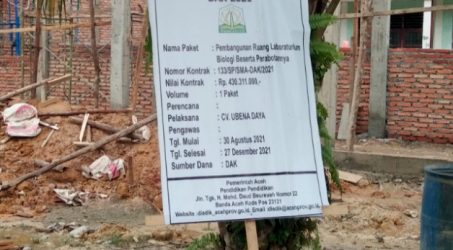 Foto : Plank Proyek DAK 2021.