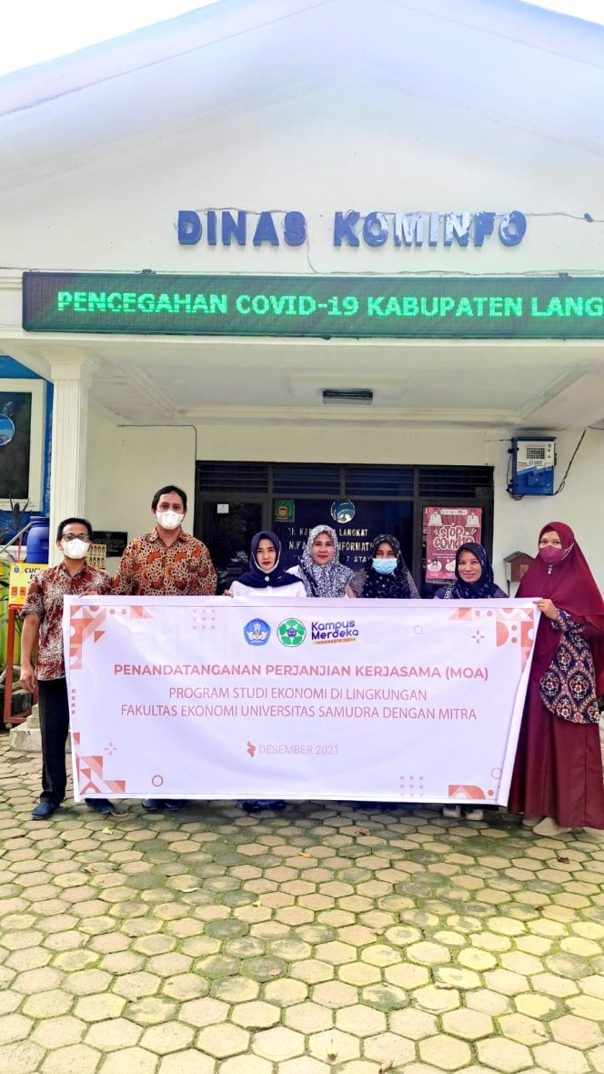 
 Prodi Manajemen Unsam Teken MoA dengan Dinas Koperasi dan UKM dan Diskominfo Langkat menuju Kampus Merdeka