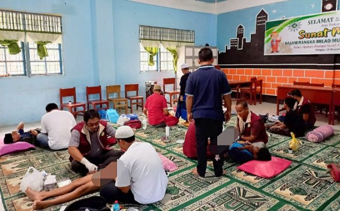 
 Semarak Milad Muhammadiyah-109, LazisMu Langsa Sunat Massal 30 Anak Yatim