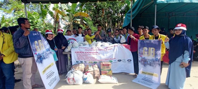 
 Hasil Donasi Gabungan Mahasiswa Langsa Disalurkan ke Korban Banjir