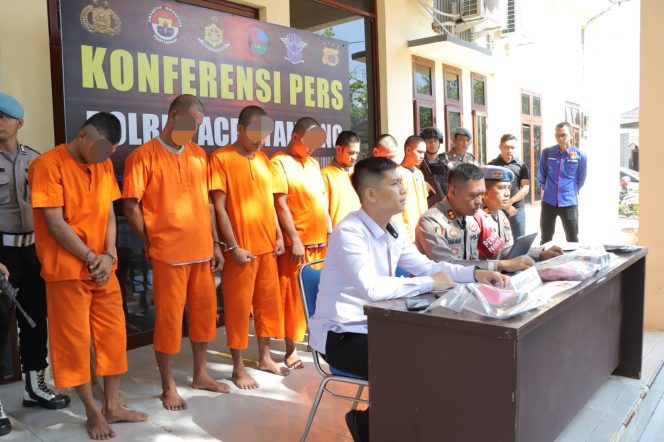 
 Gelar Operasi Sikat, Polres Aceh Tamiang Ringkus Tujuh Pelaku Curanmor