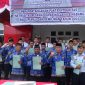 Foto: Pegawai Lapas Kelas III Sinabang melakukan penandatangan Pakta Integritas.
