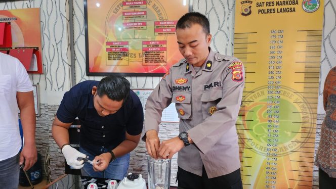 
 Setengah Ons Sabu Diblender Polres Langsa
