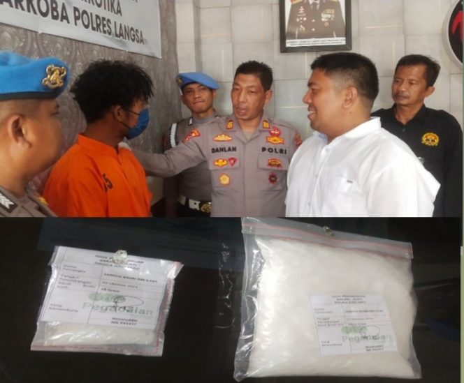 
 Seorang Pengedar Diringkus Polisi, 800 Gram Lebih Sabu Diamankan