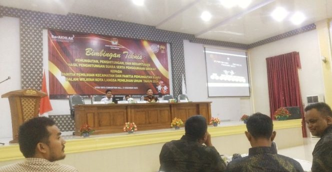 
 KIP Langsa Bimtek Aplikasi Sirekap bagi PPK dan PPS