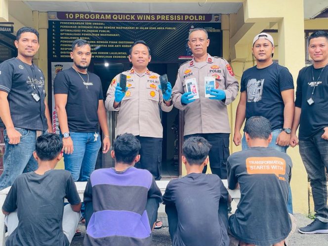 
 Polsek Langsa Barat Tangkap Jambret dan Penadah HP
