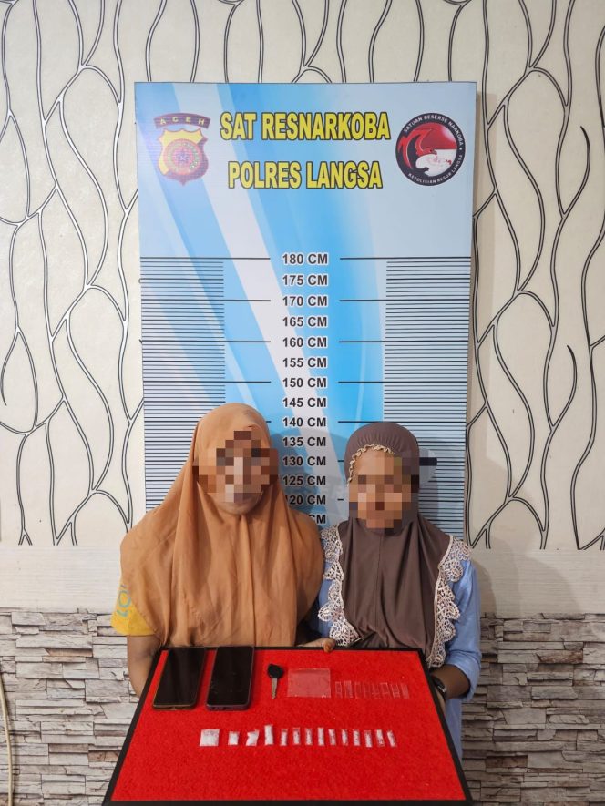 
 Jual Sabu, Dua IRT di Langsa Ditangkap