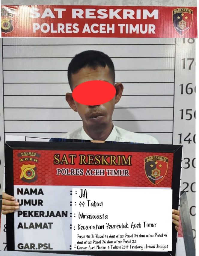 
 Seorang Ayah di Aceh Timur Cabuli Anak Kandung Hingga Melahirkan, Kini Mendekam di Sel
