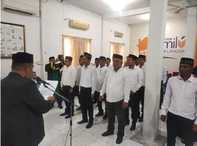 
 25 Anggota PPK Pilkada Kota Langsa Dilantik, Satu Diantaranya Mantan Caleg