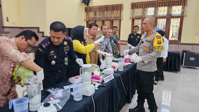 
 Polres Langsa Musnahkan 5.226 Gram Sabu