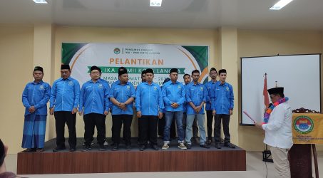 Pelantikan oleh Bendahara Umum PB PMII.