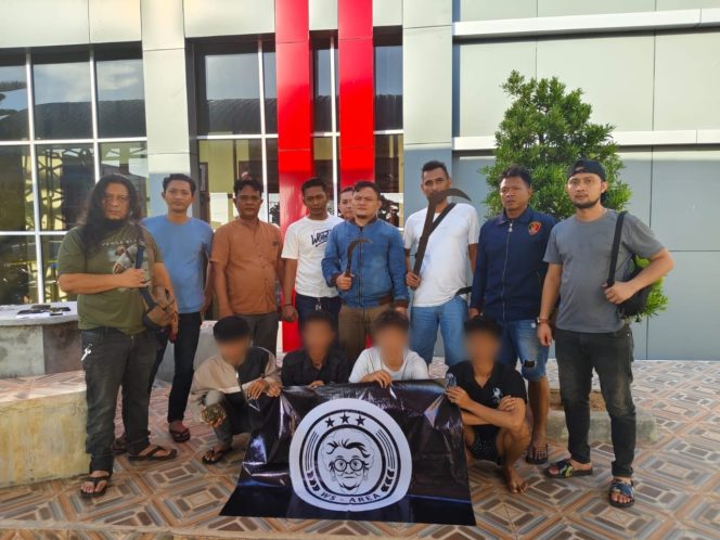 
 Tawuran, Empat Remaja di Langsa Dibekuk Polisi