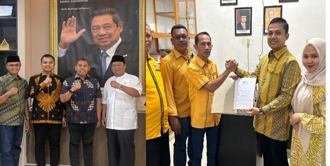 
 Jeffry Sentana mendaftar ke Demokrat Aceh dan Hanura.