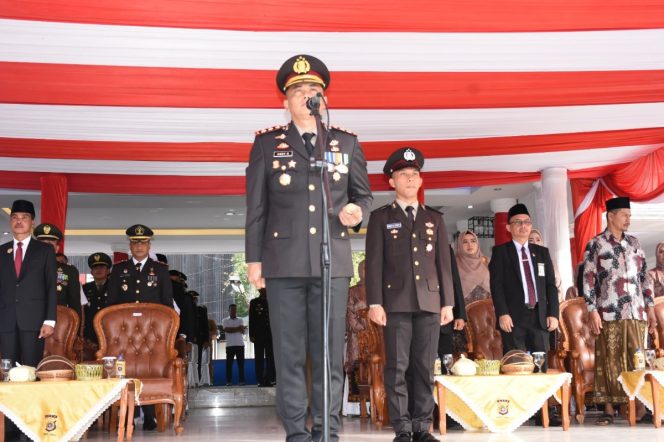 
 Polres Langsa Upacara HUT Bhayangkara ke 78