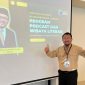 Kepala Bidang Perpustakaan pada Dinas Perpustakaan dan Kearsipan Kota Langsa, Eddy Mukhti, SE, usai seminar akhir PIM 3.