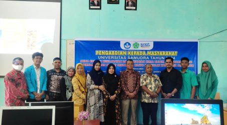 Foto bersama Dosen dan guru SMAN 1 Ranto Peureulak.