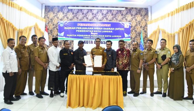
 Pemko Langsa Hibah Rp 3,5 Milyar untuk Pengawasan Pilkada 2024