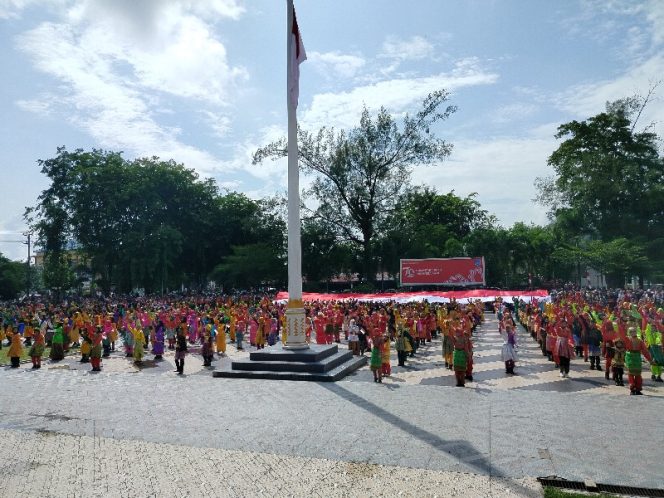 
 Peringatan HUT RI ke 79 di Kota Langsa Diwarnai Tarian Kemerdekaan