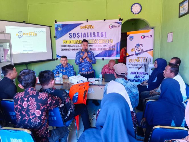 
 Kecamatan Langsa Lama Sosialisasi Aplikasi SIPATEN di Pondok Keumuning