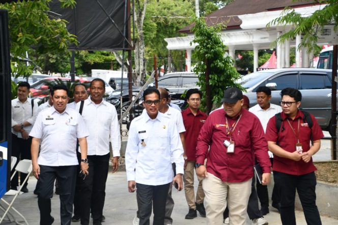 
 Pj Wali Kota Langsa Dampingi Tim Kemenpan RB Kunjungi MPP