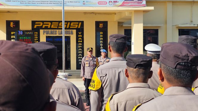 
 Wakapolres Langsa Apel Kesiapan Personel Jelang Pilkada 2024