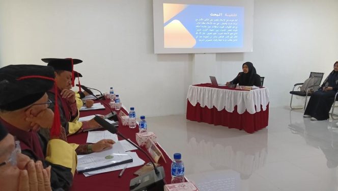 
 Mahasiswa Pascasarjana IAIN Langsa Selesai Tiga Semester, Sidang Tesis Berbahasa Arab