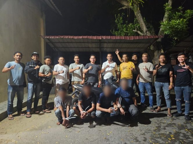 
 Polres Langsa Ringkus Empat Tersangka Sindikat Curanmor 