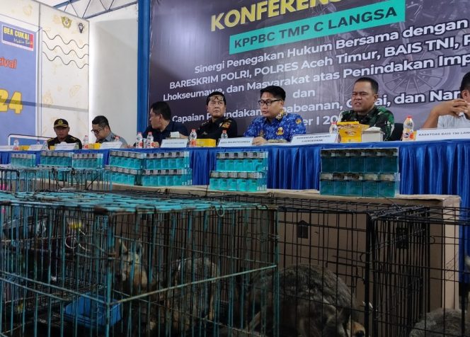 
 Tim Gabungan Bea Cukai Langsa Gagalkan Penyelundupan Barang Ilegal dan Narkotika