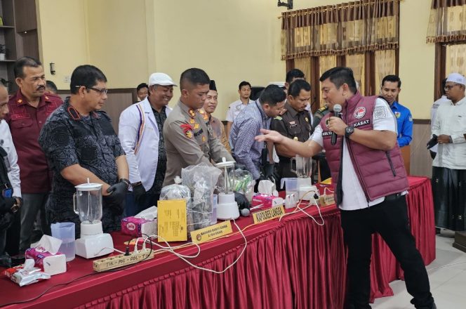 
 Polres Langsa Musnahkan Sabu dan Ganja Senilai Miliaran Rupiah