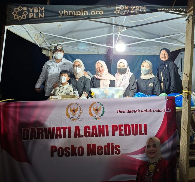 
 Posko Layanan Kesehatan Darwati A Gani di Gampong Kota Lintang, Aceh Tamiang.