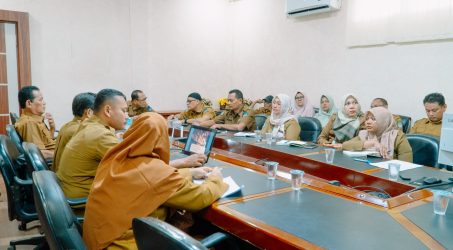Arsiparis melakukan verifikasi arsip di RSUD Langsa.