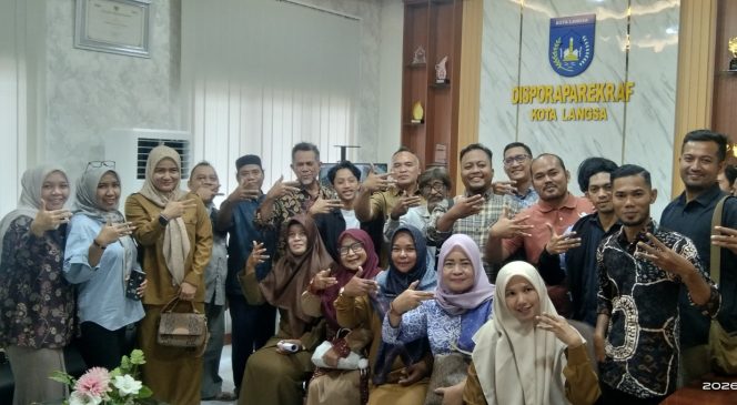 
 Silaturahmi Disporapar Kota Langsa bersama pelaku Ekonomi Kreatif.