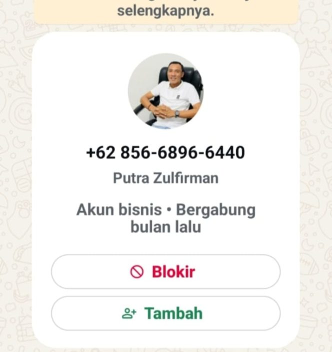 
 Tangkapan layar WhatsApp 