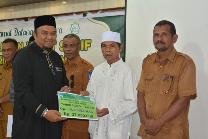
 Baitul Mal Kota Langsa Salurkan Zakat kepada 7.700 Mustahik