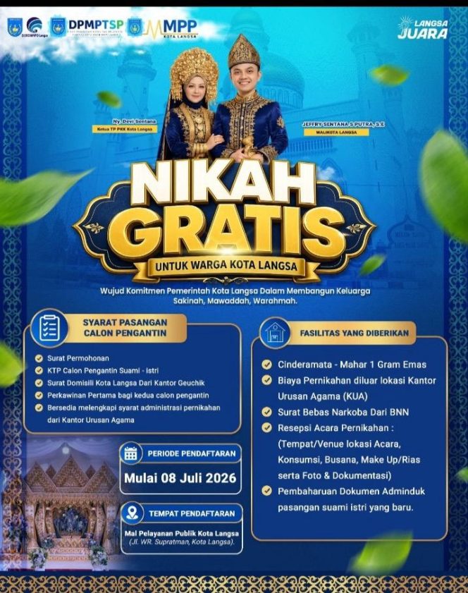 
 Flyer Nikah Gratis.