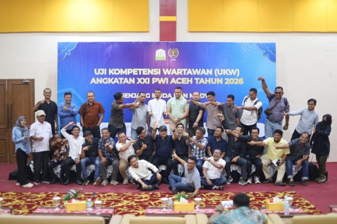 
 Peserta UKW PWI Aceh Angkatan XXI Kompeten 100 Persen