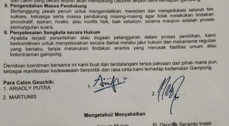 Naskah Komitmen Bersama.