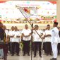 Pengibaran Pataka oleh Ketua Umum KONI Kota Langsa Saifullah, MM.